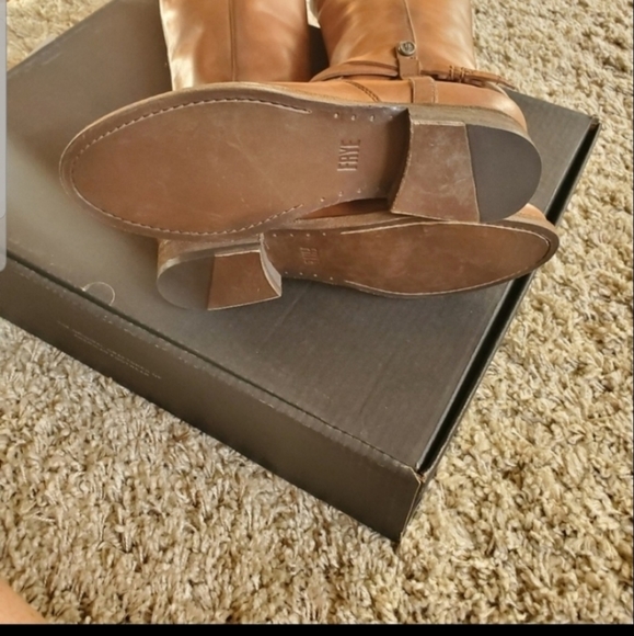 Frye Melissa Belted Tall Leather Boots in … - Picture 6 of 6